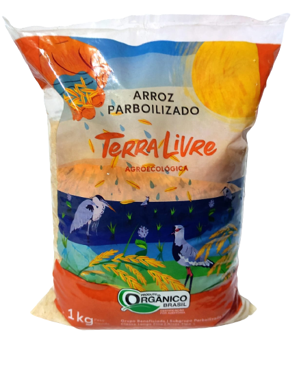 Arroz parboilizado  1Kg - Terra Livre