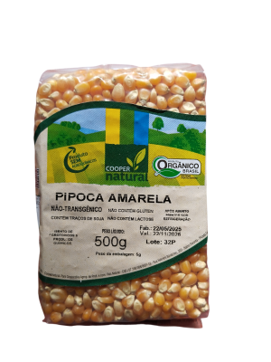 MILHO PIPOCA AMARELA 500G COOPERNATURAL