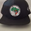 Boné aba reta preto logo MST