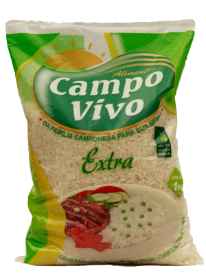 arroz 1 kg Arroz Agulhinha Tipo 1 - 1kg - Campo Vivo