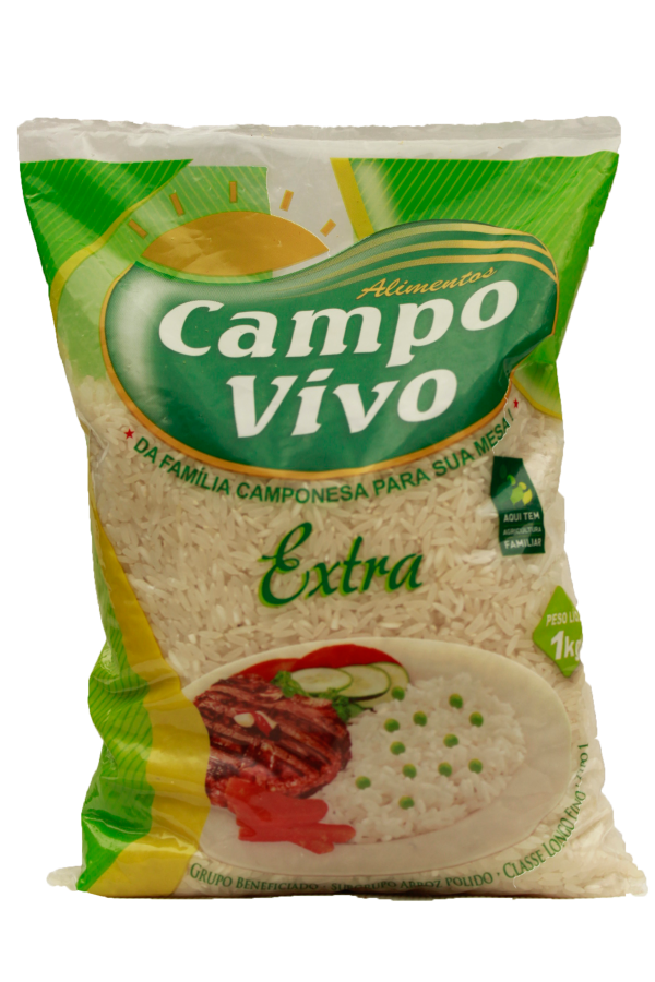 Arroz Agulhinha Tipo 1 - 1kg - Campo Vivo