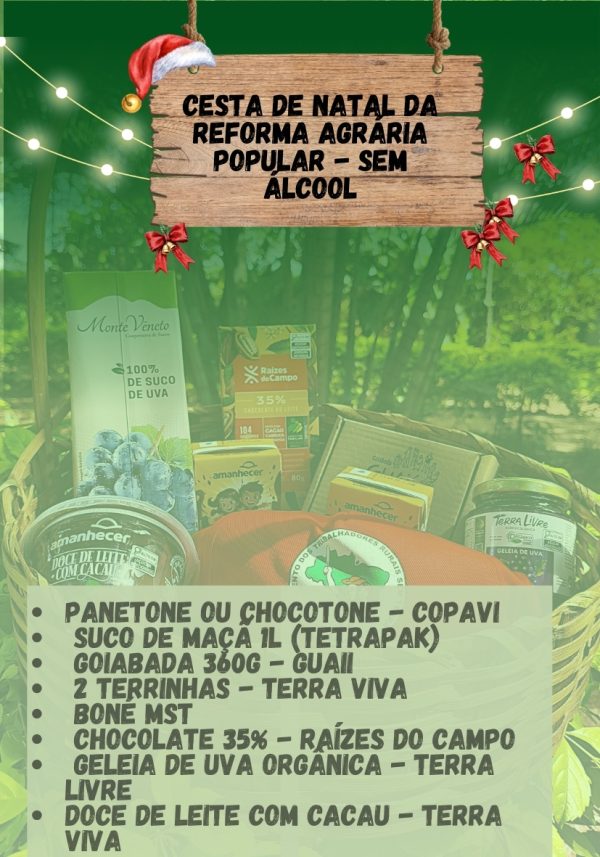 Cesta de Natal da Reforma Agrária - Sem Álcool