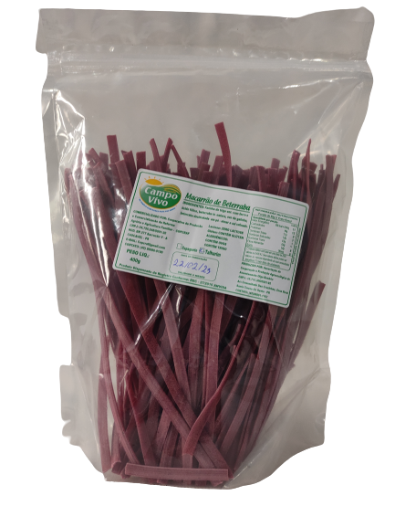 Macarrão De Beterraba  Tipo Talharim 2,5 mm 400g