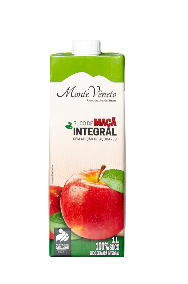 Suco Integral de Maçã Tetra Pak 1L -  Monte Veneto