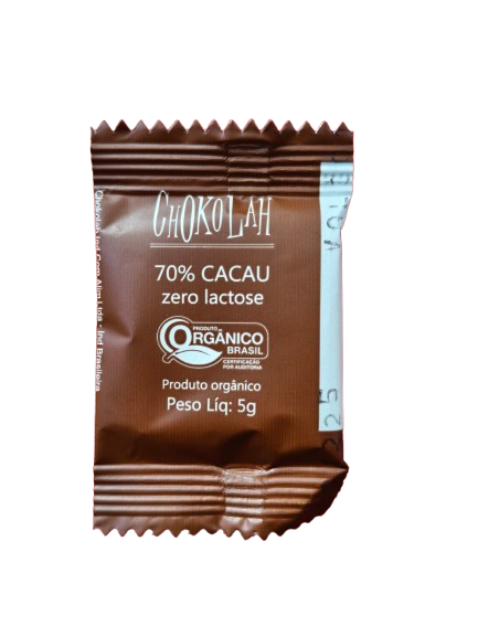 Chocolate Pastilha 5g (70% Cacau) - Chokolah