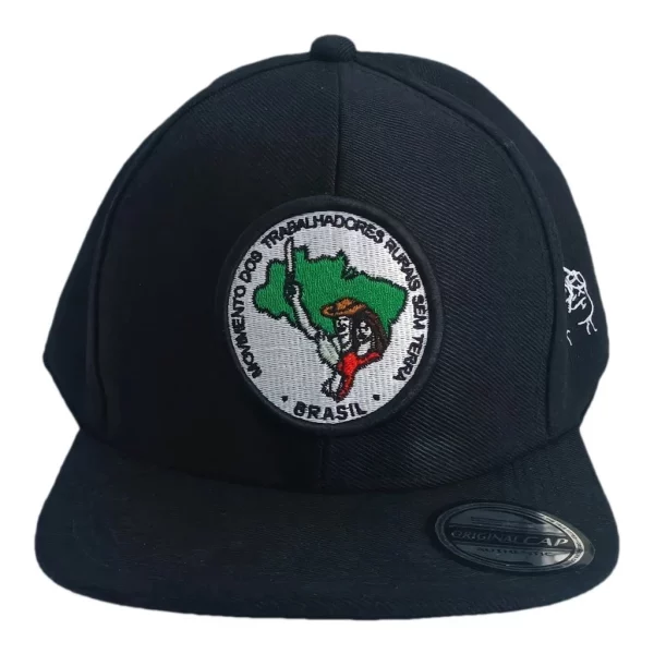 Boné Preto Bordado - MST
