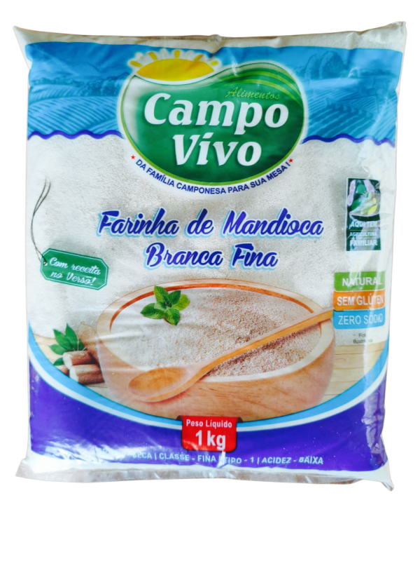 Farinha de Mandioca Branca Fina 1Kg -COPRARI