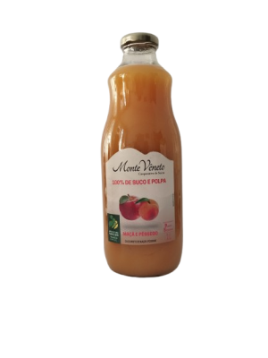 SUCO MISTO MAÇÃ E PÊSSEGO 1L Monte Vêneto