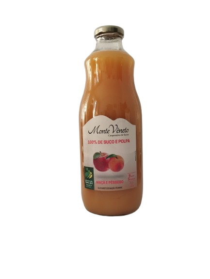 SUCO MISTO MAÇÃ E PÊSSEGO 1L Monte Vêneto